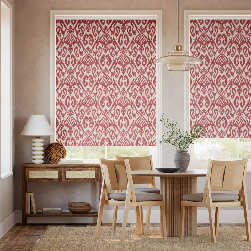 Ikat Damask Russet Roller Blind