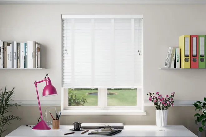 Nova Scotia White - Wooden Blind White Tape