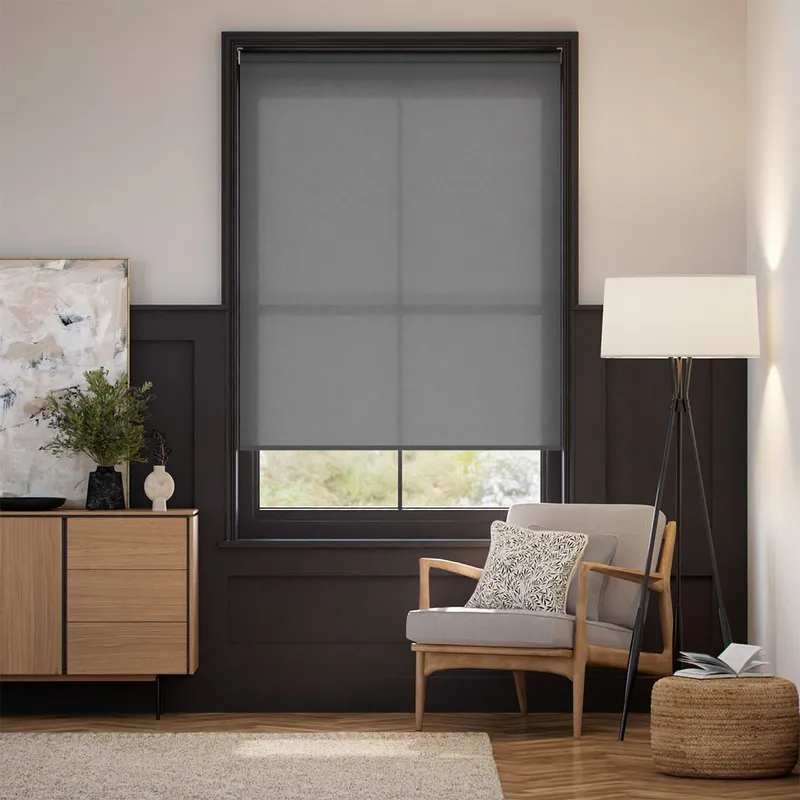 Iva Lead Grey Roller Blind