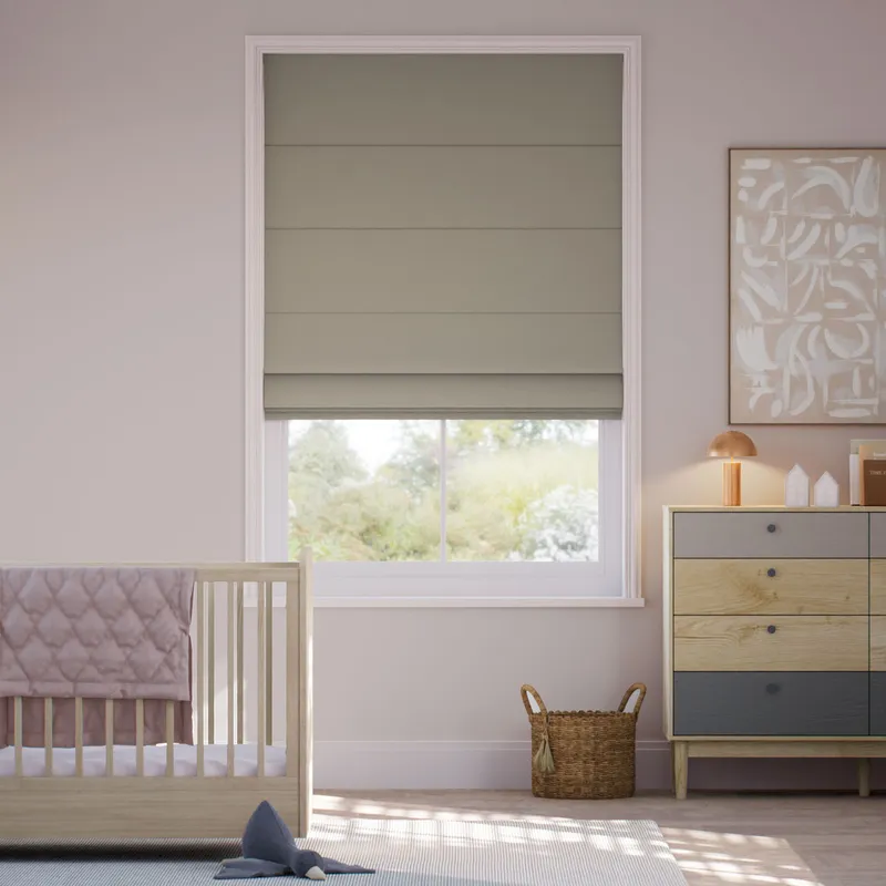 Inara Pure Linen Stone Roman Blind