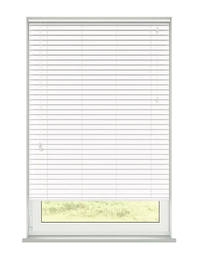 Aquawood White Smooth | Wooden Blind