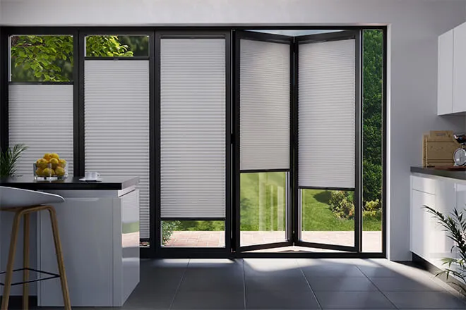 Laurie Light Grey - Perfect Fit2frame Honeycomb Blind