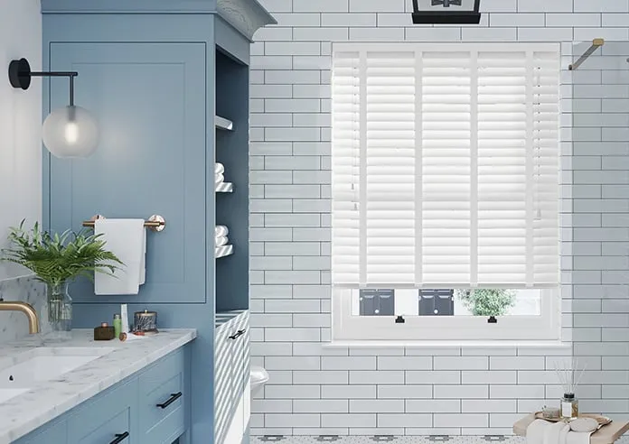 Ecowood Deluxe Pure White Fine Grain - Venetian Blind
