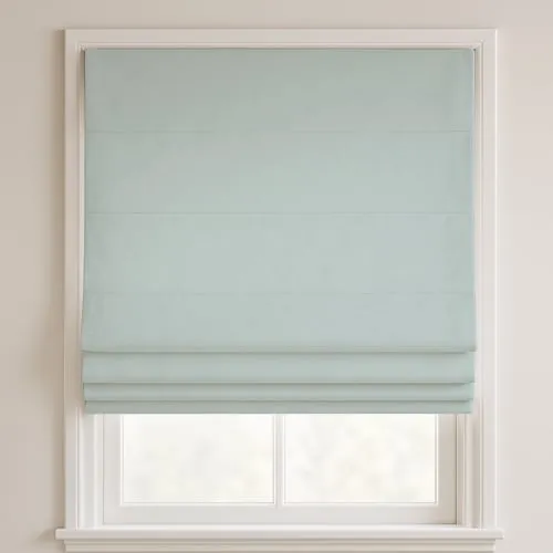 Orlando Sky Blue Deluxe Roman Blinds