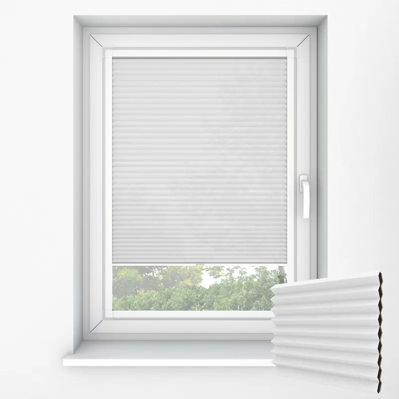 Duoshade Mosaic White Perfect Fit Honeycomb Blinds Perfect Fit Pleated Blinds