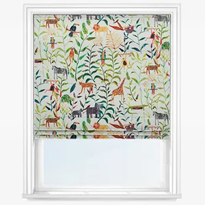 Hide And Seek Jungle Roman Blind