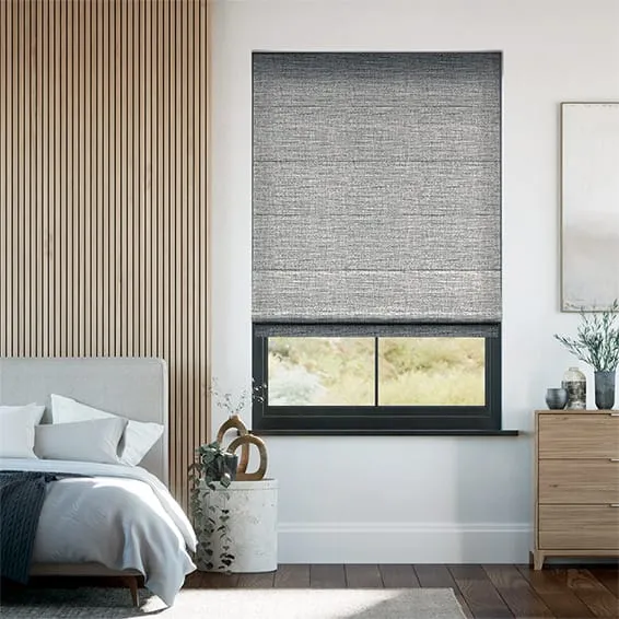Alessio Graphite Roman Blind