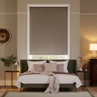 Tamlin Blackout Faux Suede Taupe Roller Blind