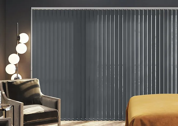 Roma (Fr) Char Grey - Vertical Blind