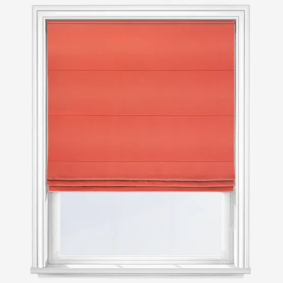 Canvas Fire Orange Roman Blind