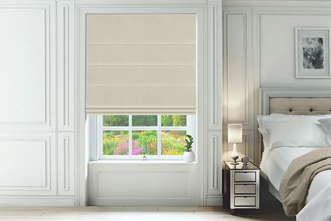 Omni Cream - Velvet Twist Fit No Drill Roman Blind
