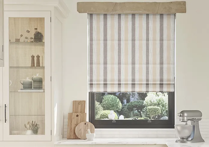 Abilene Stripe Dustbowl - Roman Blind