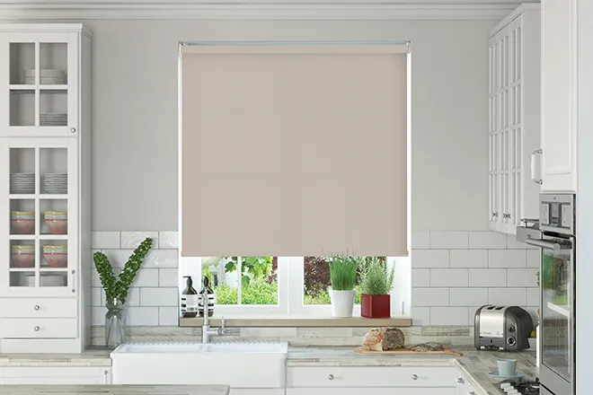Oxford Safe+ Stone - Fire Retardant & Moisture Resistant Roller Blind