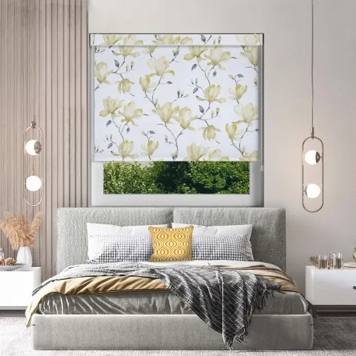 Laurel Lime Pelmet Roller Blind