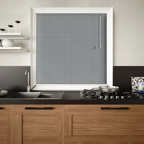 Grey Perforated Venetian Blind