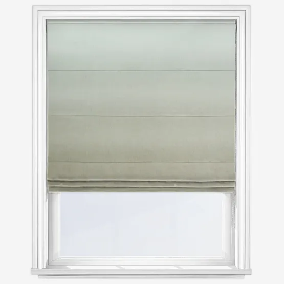 Casamance Winona White Taupe Roman Blind
