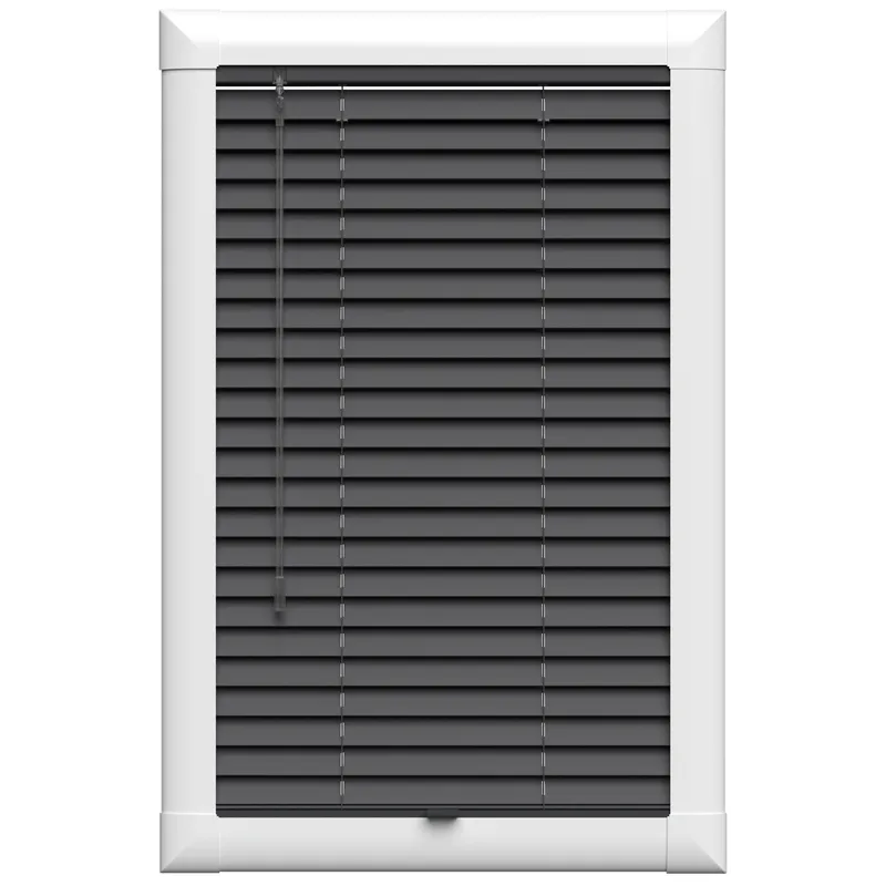 Anthracite Grey Perfect Fit Uk - Wooden Blinds