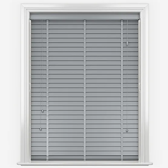 Lusso Dove Grey With Tapes Wooden Venetian Blind