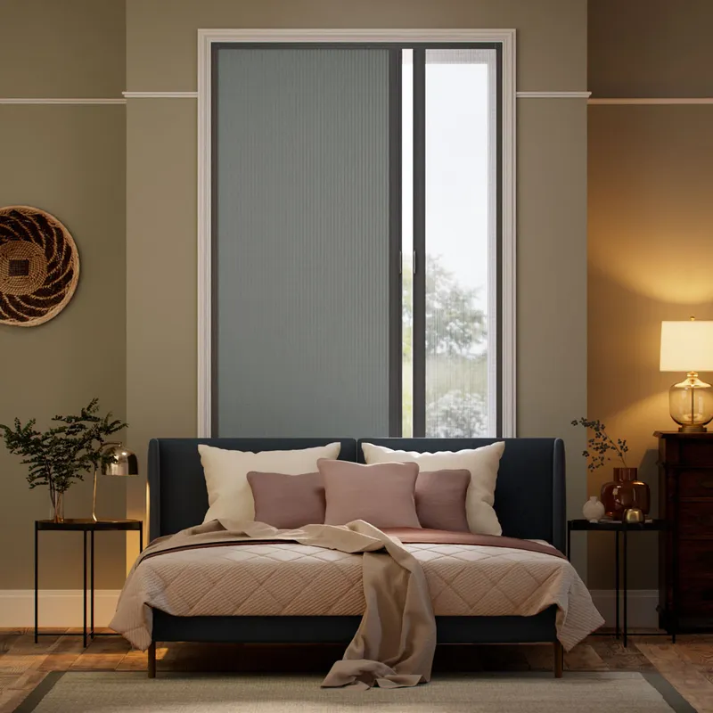 Glideshade Complete Blackout Night & Day Nickel Grey Thermal Blind