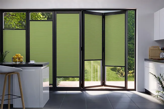 Darcy Lime Green - Perfect Fit2frame Honeycomb Blackout Blind