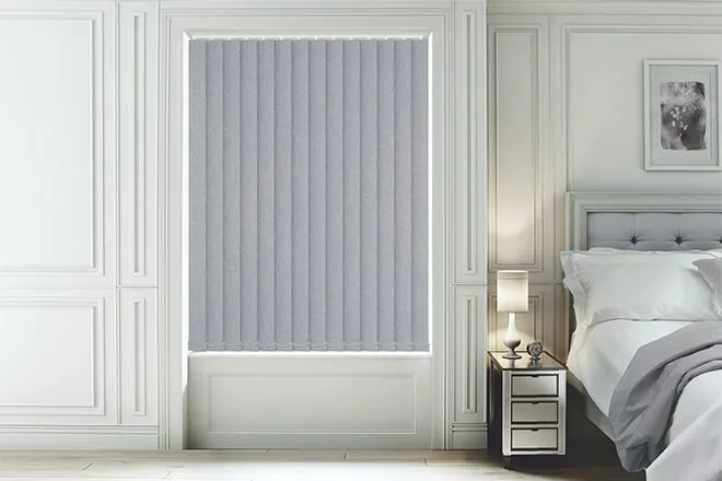 Canvas Blue - Textured Vertical Blind