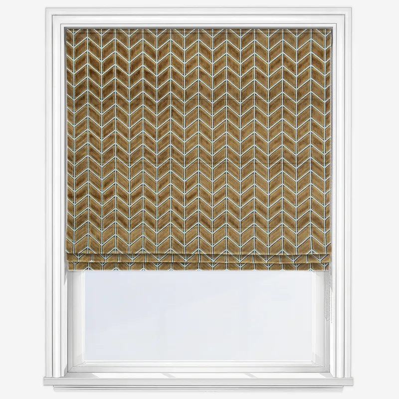 Harlequin Perplex Tobaco Slate Roman Blind