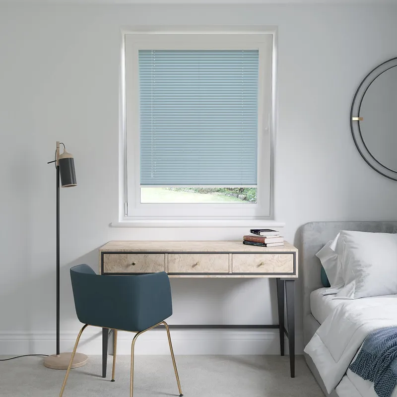 Perfect Fit Blissful Blue Venetian Blinds 25mm