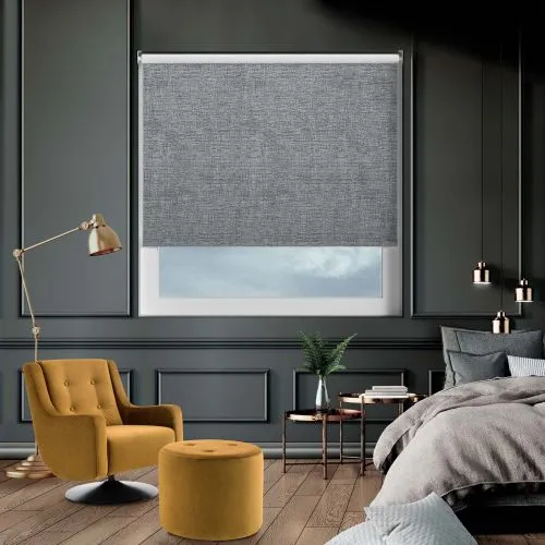 Ami Charcoal Cordless Roller Blind