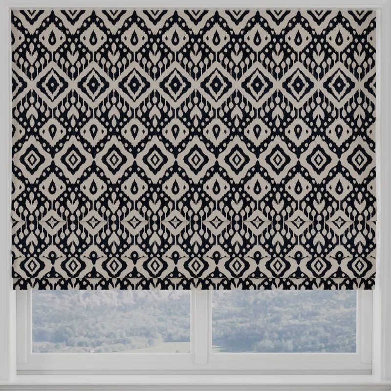 Marrakech Made To Measure Roman Blind Ink