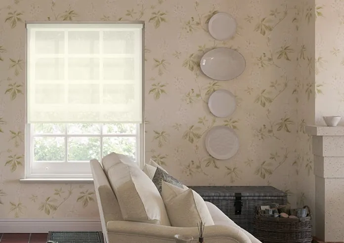 Illusion Cream - Roller Blind