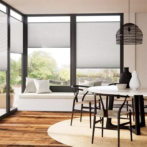 Perfect Fit Duolight Strie Soft Grey Thermal Blind