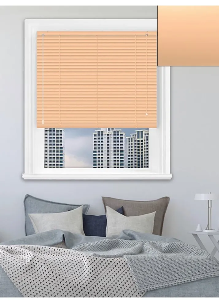 Matte Mellow Peach 25mm Aluminium Venetian Blind