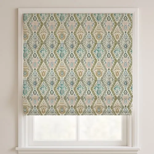 Ikat Rosa Deluxe Roman Blinds