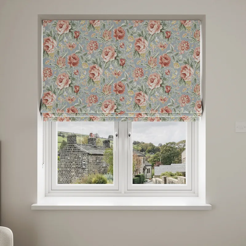 Laura Ashley Wild Roses Ochre Yellow Blinds Uk