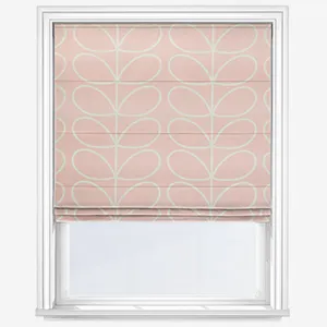 Orla Kiely Jumbo Linear Stem Bubblegum Roman Blind