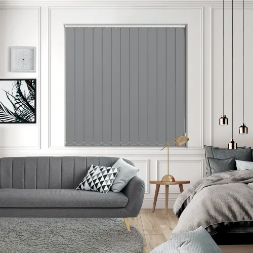 Bedtime Bullet Grey Vertical Blind