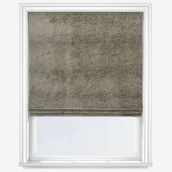 Boucle Royale Taupe Roman Blind