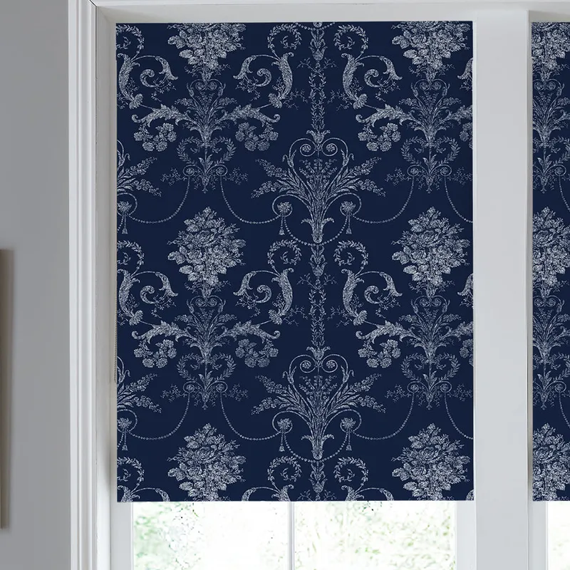 Laura Ashley Josette Made To Measure Blackout Roller Blind Midnight