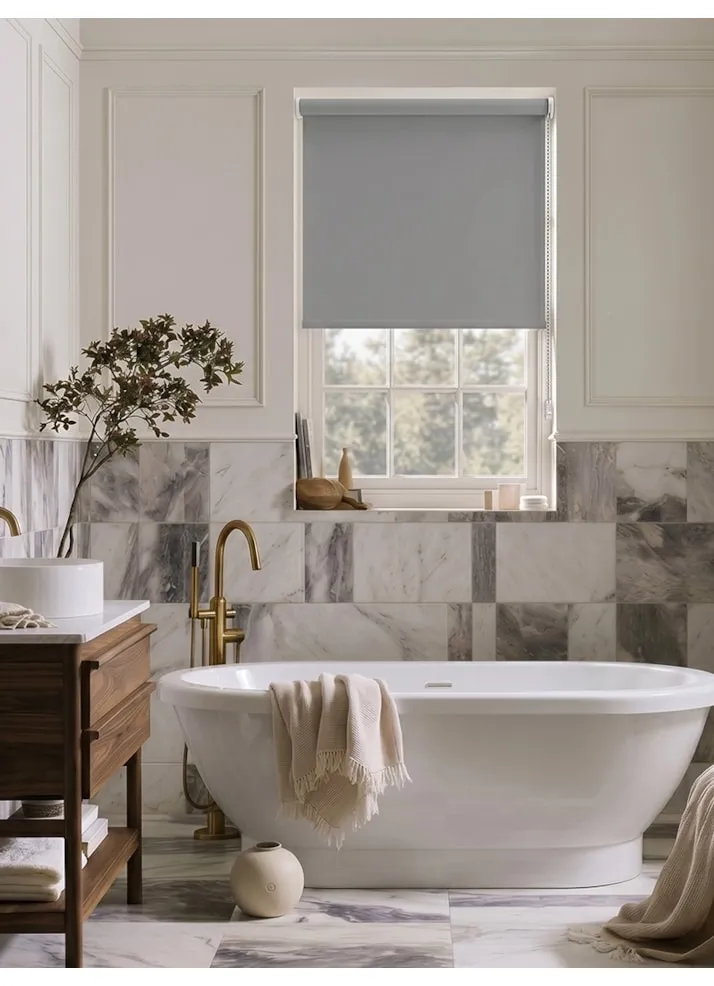 Alpine Grey Blackout Roller Blind
