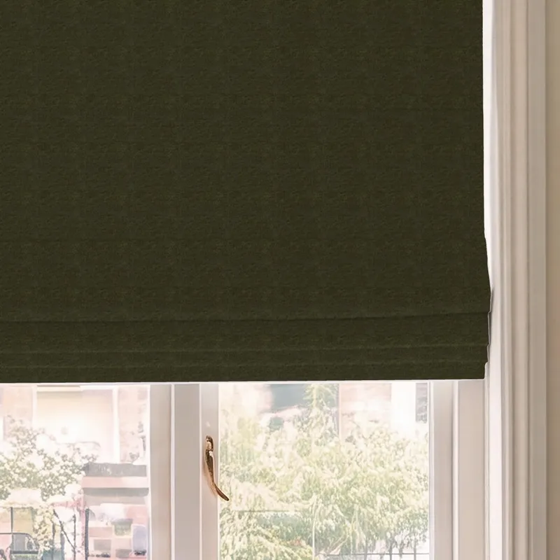 House Llewelyn-bowen Tetbury Made To Measure Roman Blind Winter Moss