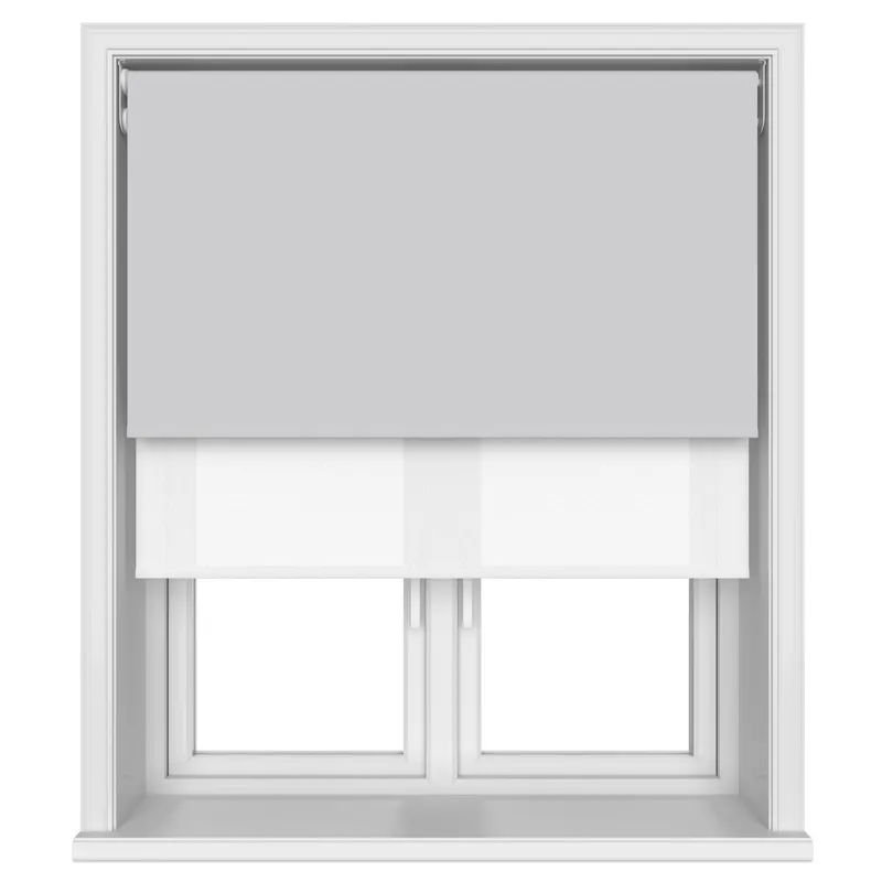 Bella Mineral Motorised Double Roller Blind Blinds Uk