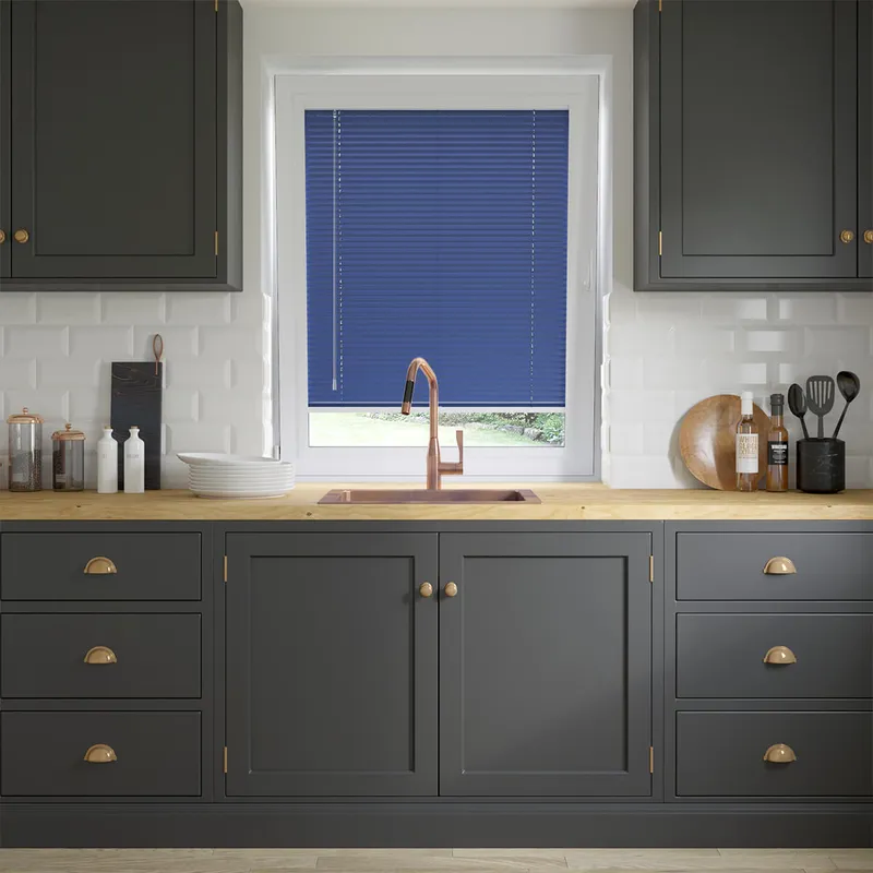 Perfect Fit Ultra Marine Blue Venetian Blinds 25mm