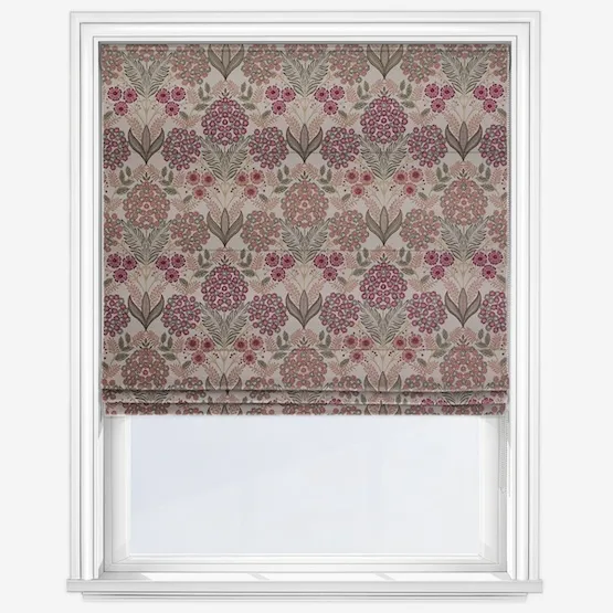 Wilmington Raspberry Roman Blind