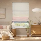 Strata Stripe Opal Roman Blind