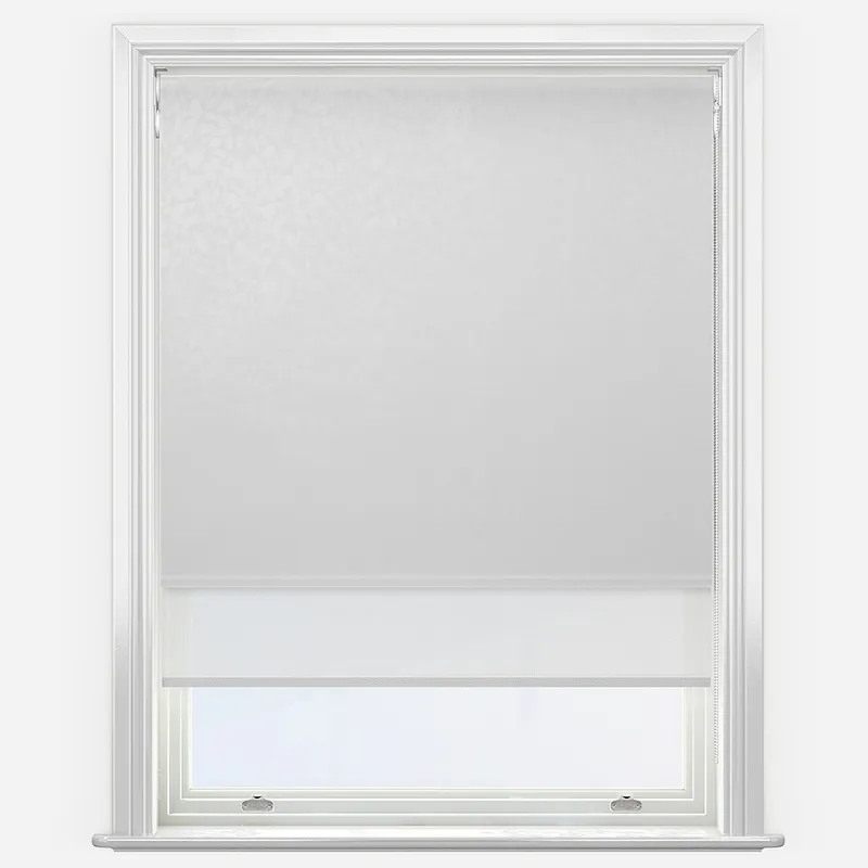 Double Roller Isla Whisper & White Double Roller Blind