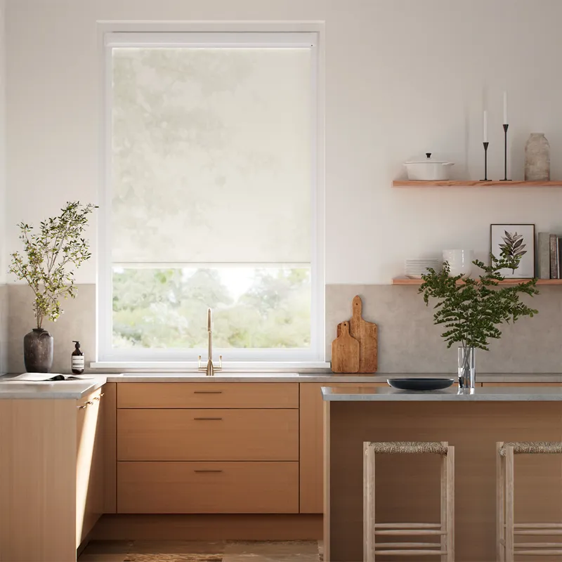 Perfect Fit Oculus Linen Roller Blind