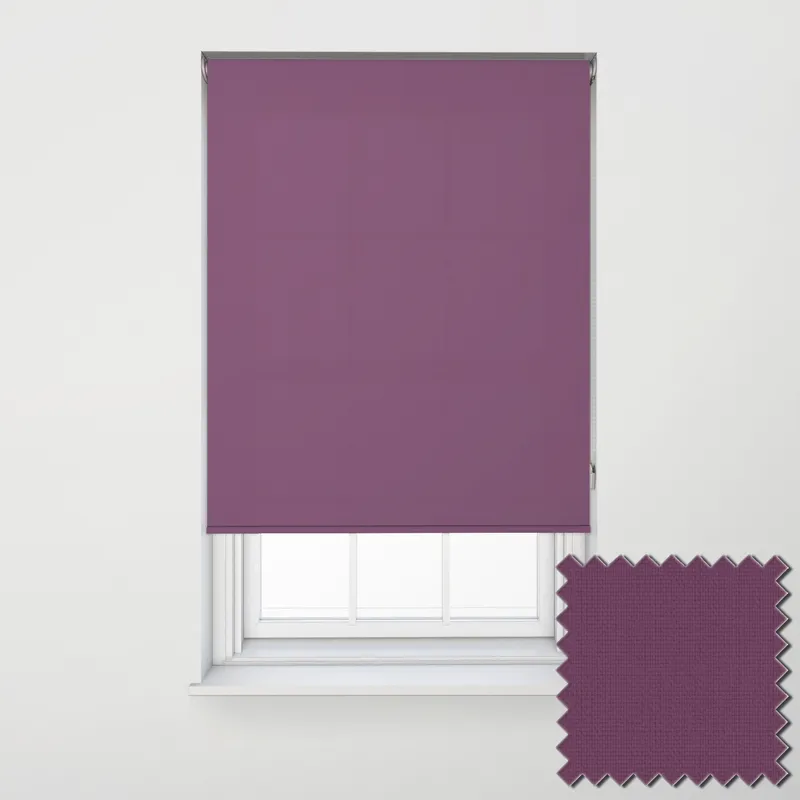Unicolour Mulberry Extra Wide Electric Roller Blinds