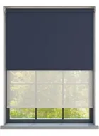 Amor Royal Blue With Haze Pure Double Roller Blind
