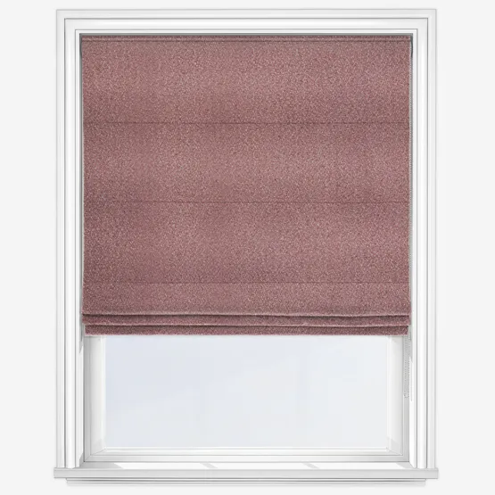 Boucle Peach Pink Roman Blind