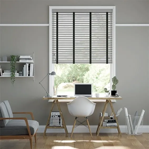 Harbour Grey & Jet - 50mm Slat